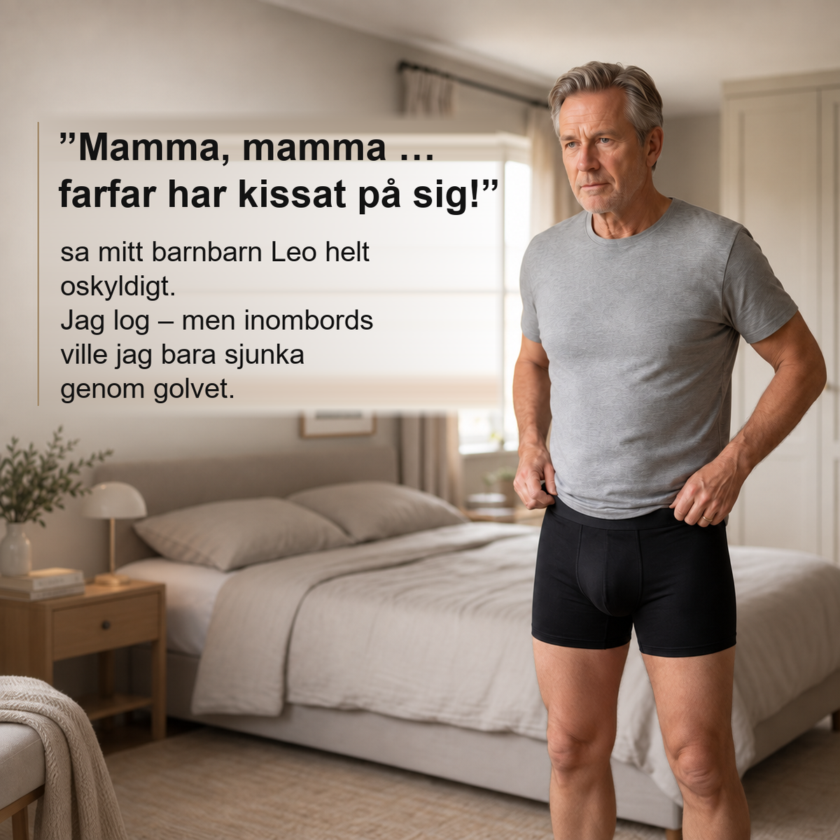 AlltidTorr™ Kalsonger – Fångar blåsläckage innan de når byxorna