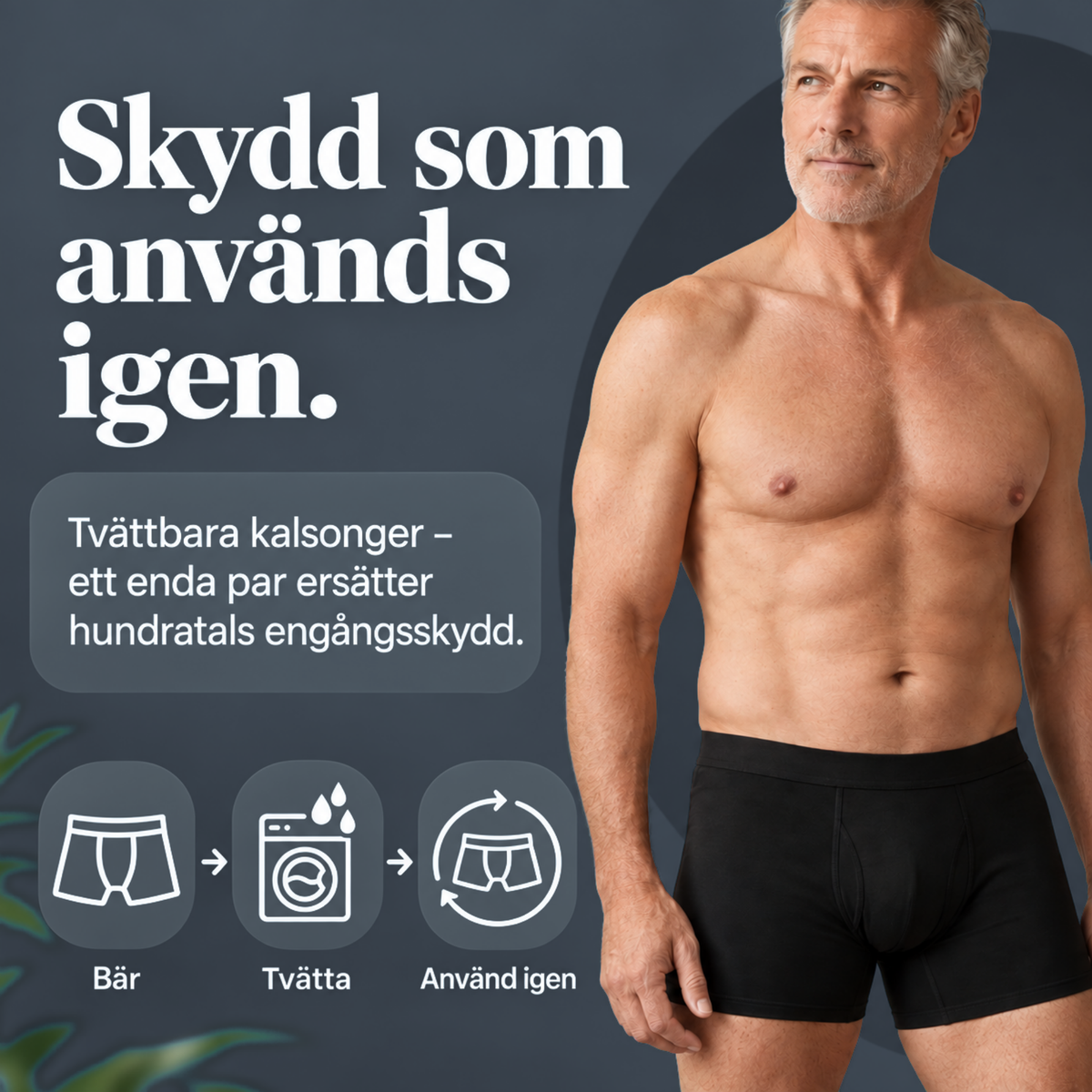 AlltidTorr™ Kalsonger – Fångar blåsläckage innan de når byxorna